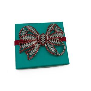 Tieks Box with Red & Silver Bow and Reusable Bag